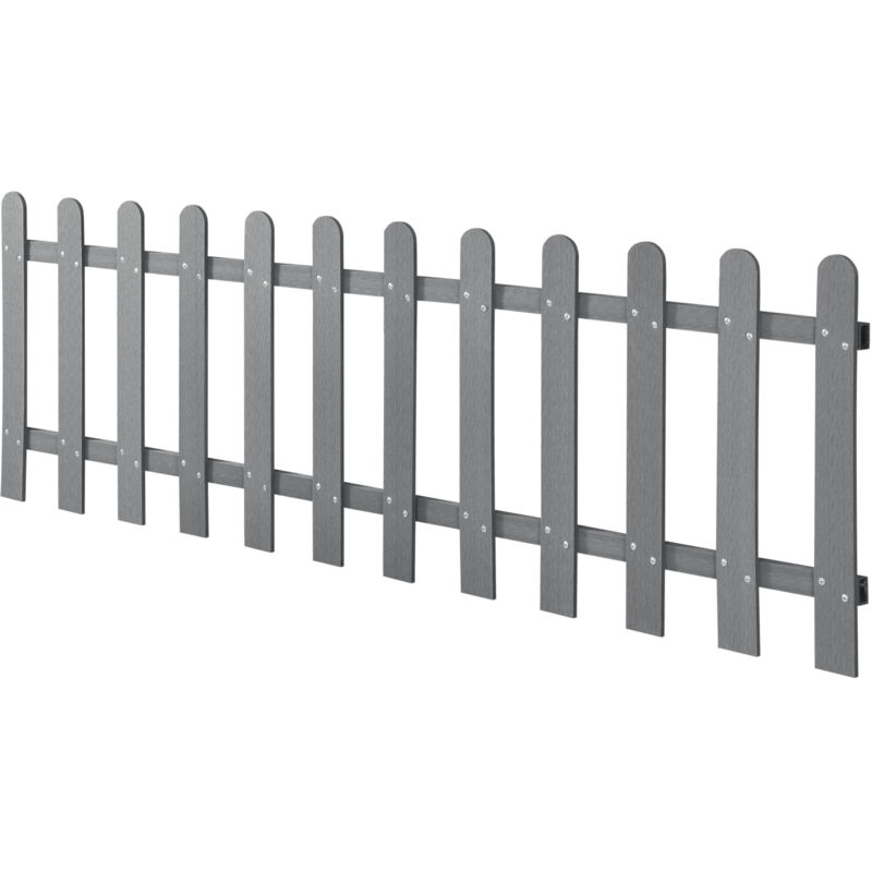 Neu.holz - Gartenzaun Elda wpc 200x60 cm Grau