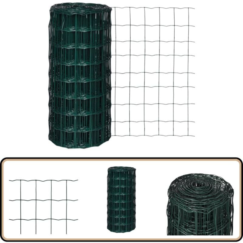 Vidaxl - Gartenzaun Maschendraht 10 x 0,8 m 100 x100 mm Maschenweite - Gartenzaun - Maschendrahtzaun - Drahtzaun - Sicherheitszaun - Gartenzäune