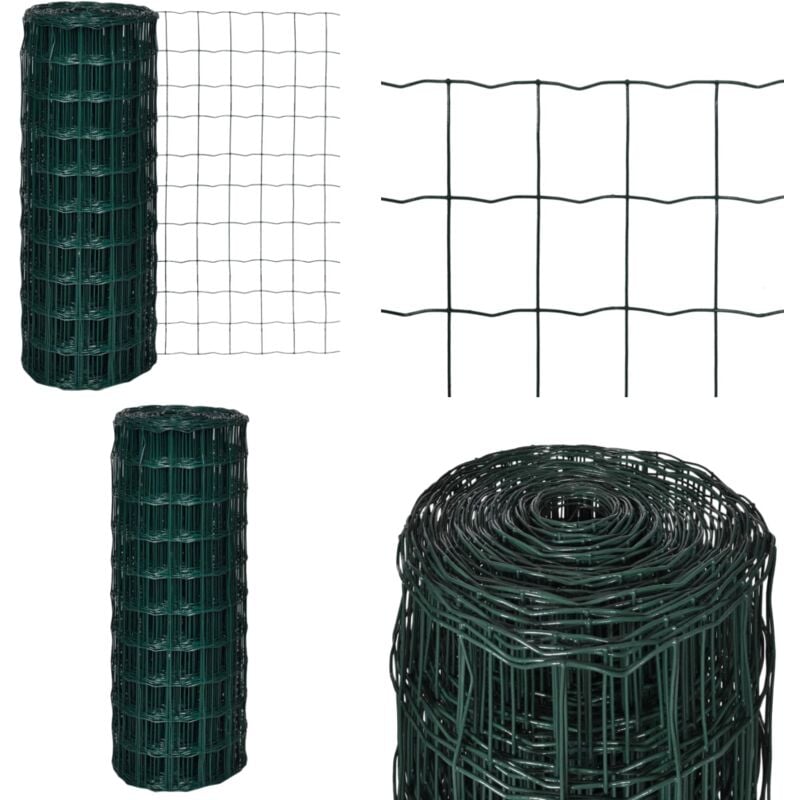 Gartenzaun Maschendraht Gitterzaun Schweißgitter 10x1,0m - Gartenzaun - Maschendrahtzaun - Metallzaun - Stabiler Zaun - Gartenzäune - Home & Living