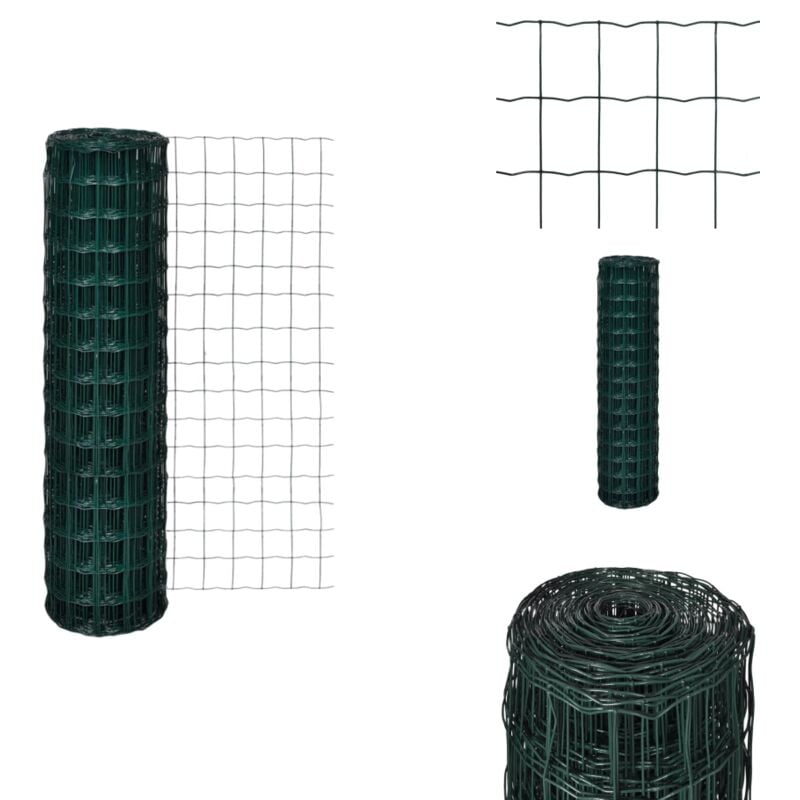 Gartenzaun Maschendraht Gitterzaun Schweißgitter 10x1,5m - Gartenzaun - Maschendrahtzaun - Metallzaun - Stabiler Zaun - Gartenzäune