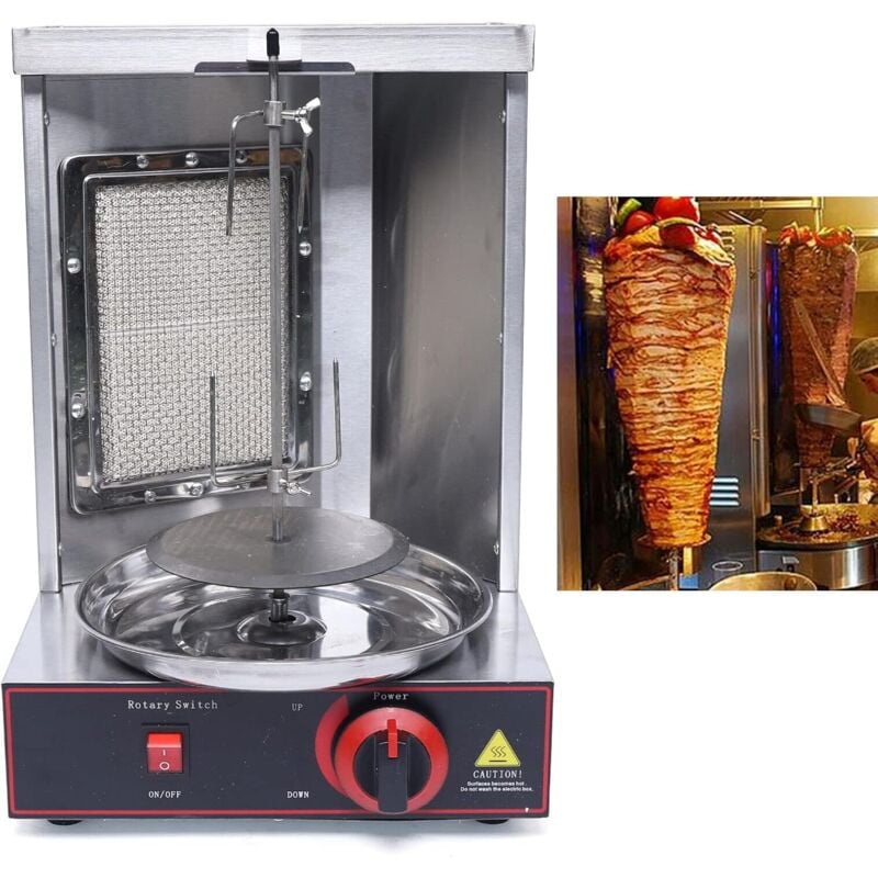 Gas Kebab Shawarma Grill, Dönergrill vertikaler Elektrogrill, Professioneller Barbecue-Hähnchengrill, Türkischer Döner-Kebab-Broiler