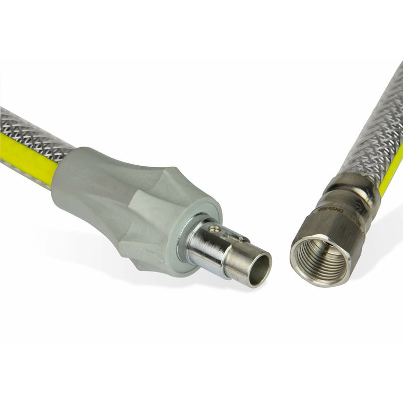 Puteus - Gas schlauch Gas steck schlauch 1/2' Zoll 125cm 1250mm 1.25m DN15 Gas herd dvgw