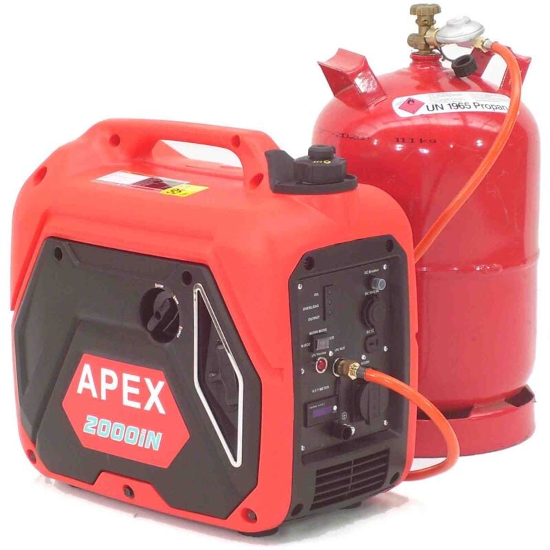 Gas u. Benzin Generator Stromerzeuger 2000 lpg Stromaggregat Inverter 06291