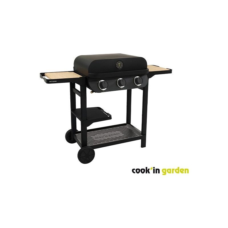Freistehender gasgrill mit 3 brennern und 8,4 kw - Cook'in Garden - AM083T