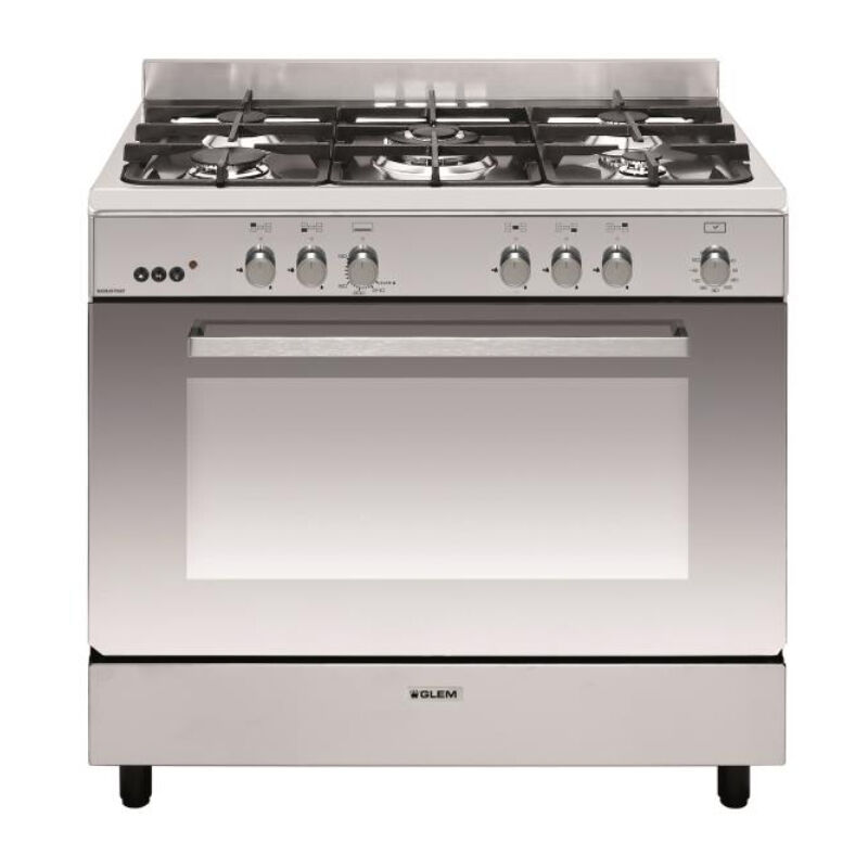 Gaskocher 109l 5 edelstahlbrenner - Glem - ge960cmix2
