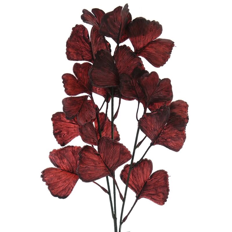 Gingkozweig Dunkelrot 62 cm - Kunstblumen - Gasper