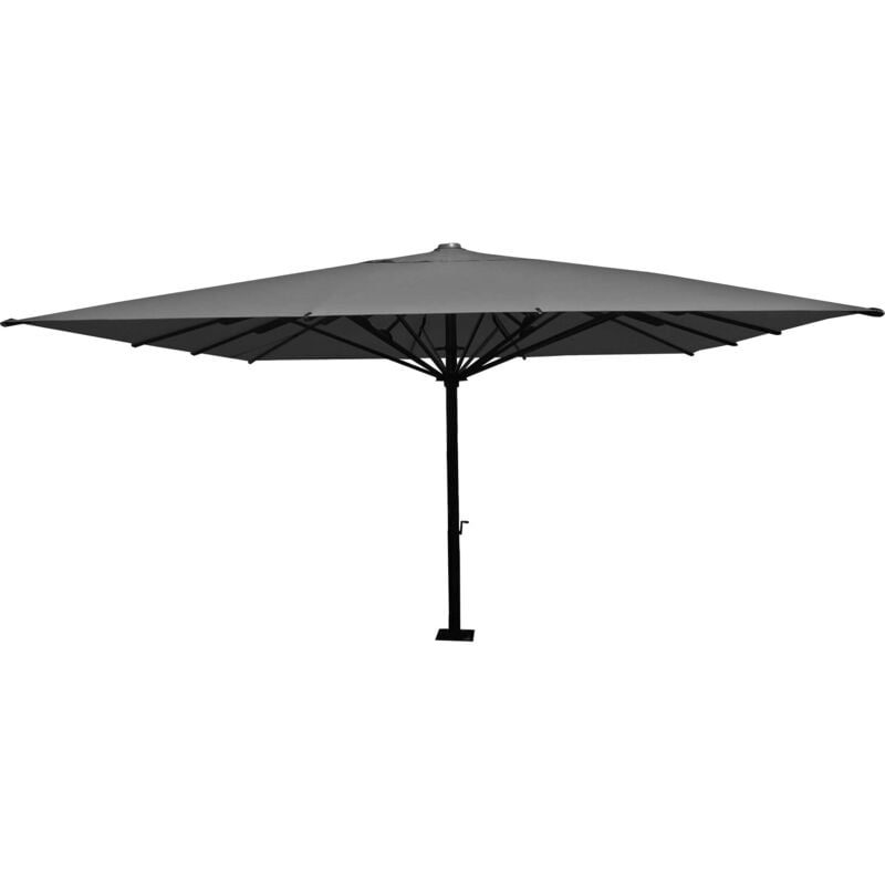 Gastronomie-Luxus-Sonnenschirm HHG 554, XXL-Schirm Marktschirm, 5x5m (Ø7,2m) Polyester/Alu 90kg anthrazit