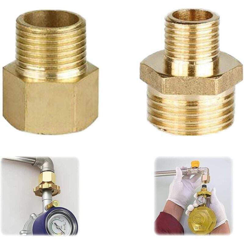 Gaz-Adapter, Tuyau-Gaz- und Cuivre-Gaz-Adapter, Gaz-Anschluss, Gaz-Anschluss, 1/2 bis 1/4, 3/4 Anschluss für Gaz-Rechner, Camping-Rechner, Tabourets