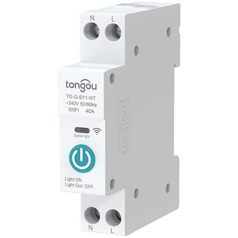 Geeignet für Tuya Wifi Smart Circuit Breaker, kabellose Fernbedienung, Schienenschalter, mobile App, Fernbedienungsanzeige, Smart-Home-Gerät, Timer,