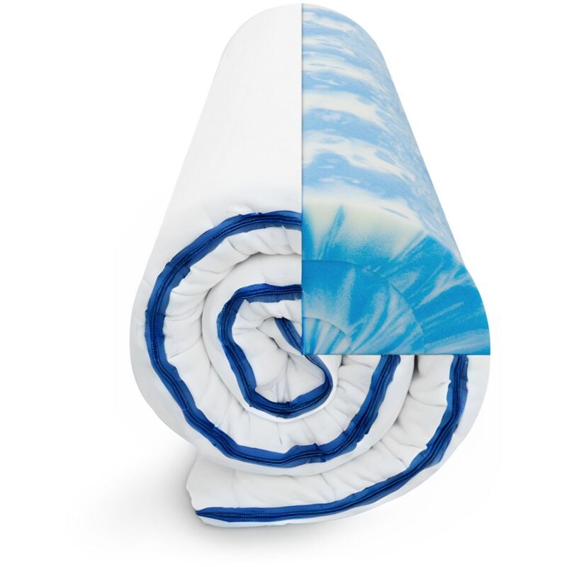 Gel Matratze topper 140x200 cm – Ergonomische Matratzenauflage 140x200 cm, optimale Matratzentopper 140x200 cm