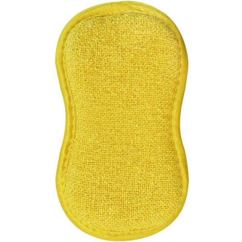 Gelbes Küchentuch, 16102 cm, 1 Stück, wiederverwendbarer, doppelseitiger Schwamm, weich für Töpfe und Pfannen.