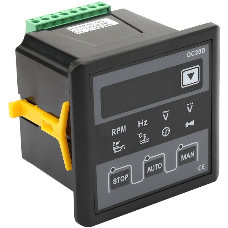 Zoternen - Generator-Controller-Modul, DC20D Generator-Controller-Bedienfeld mit Automatischem Start und Stopp, Schutz, Alarmanzeige für Motor,