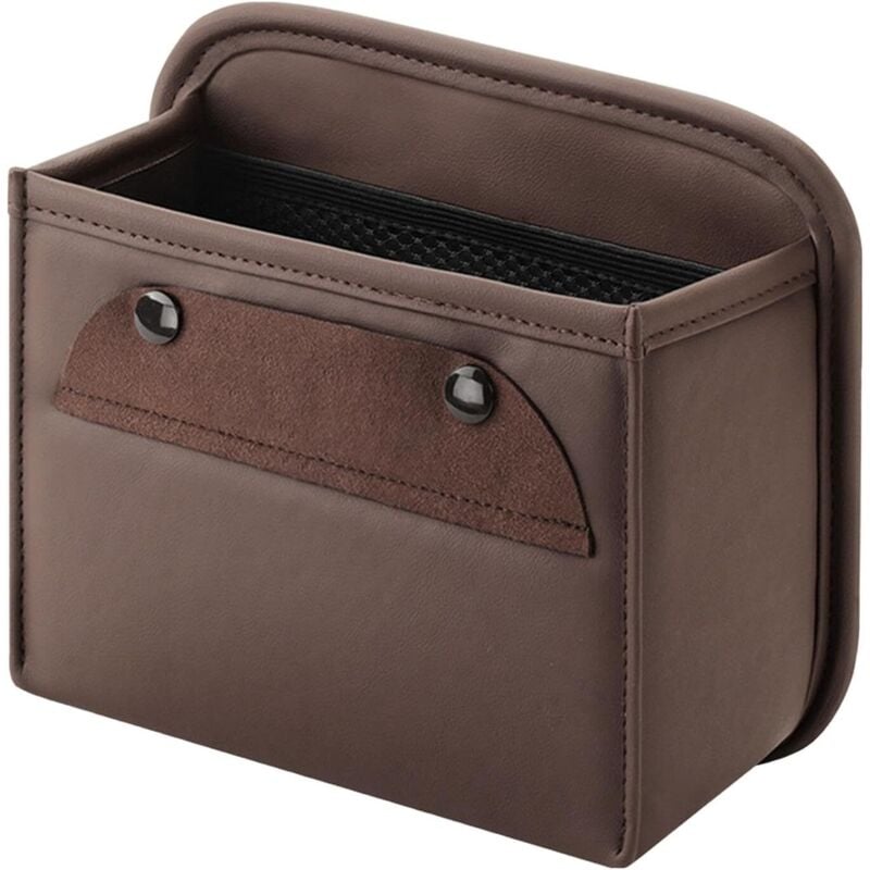 Generisch Auto-Rückenlehnen-Organizer, Auto-Mülleimer-Vordersitz - Rücksitz-Mülleimer, Auto-Müllaufbewahrung Auto-Mülleimer aus PU-Leder für den