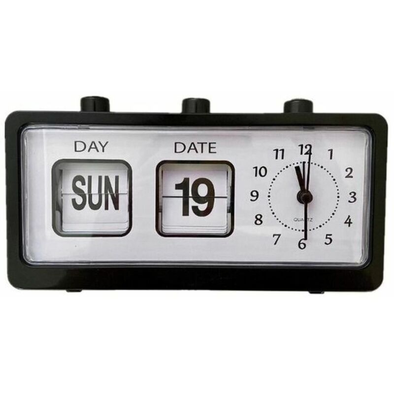 Generisches Handbuch Flip Clock Kalender Erinnerung Nachttischuhr Digitaluhr für