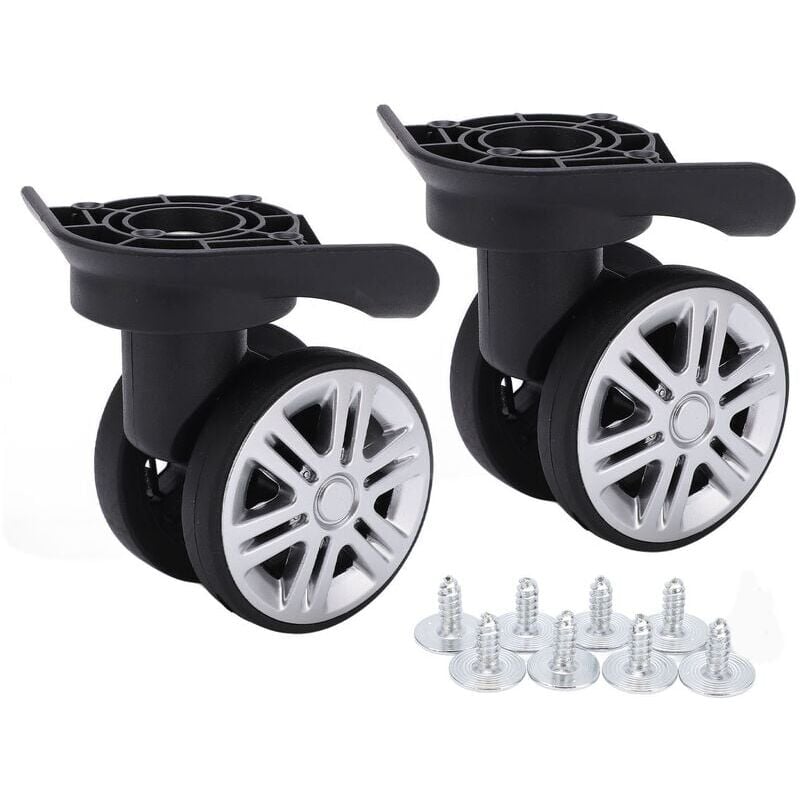 SNQ - Gepäck-Stummrollen, Koffer-Lenkrollen, Ersatz-Stummrollen, zweireihig, für Koffer, Ersatz-A19, zweireihige Stummrollen