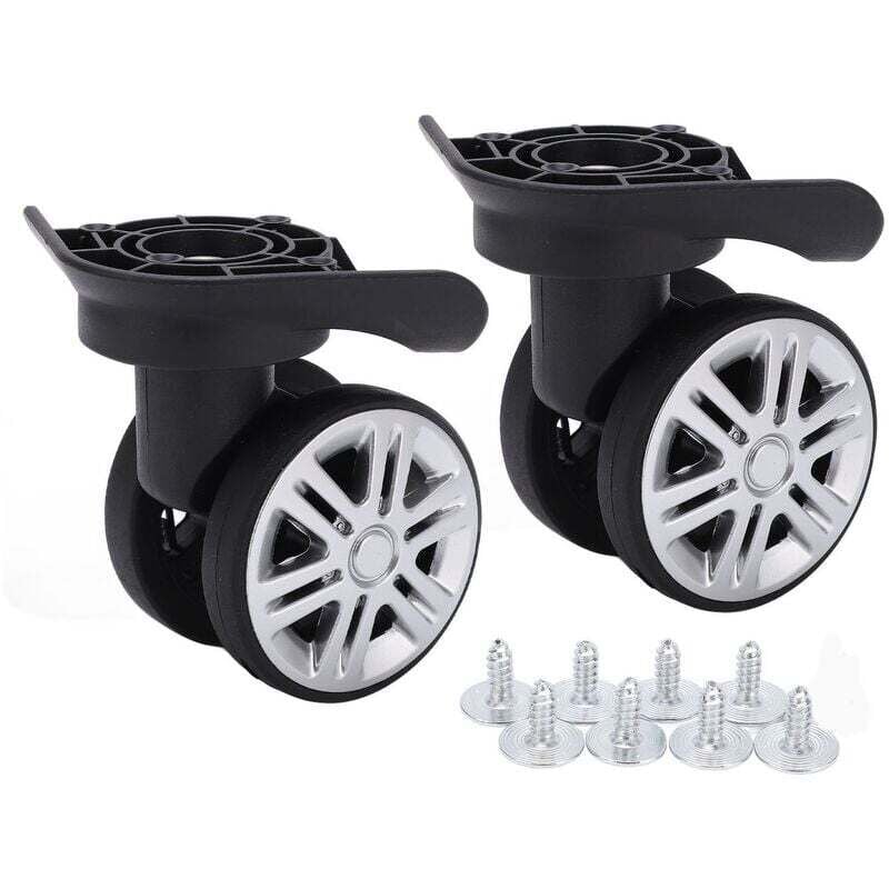 SNQ - Gepäck-Stummrollen, Koffer-Lenkrollen, Ersatz-Stummrollen, zweireihig, für Koffer, Ersatz-A19, zweireihige Stummrollen