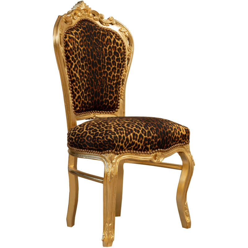 Gepolsterter Stuhl, Barocksessel, 101x58x56 cm, Wohnzimmersessel, Holzstuhl, französischer Louis XVI-Stil, Schlafzimmersessel