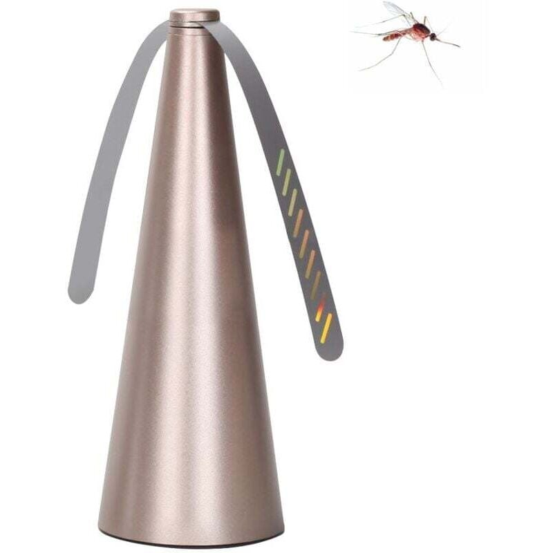 Geräuschloser Ventilator mit Insektenschutz, Mückenschutz, geräuschloser Fliegenschutz, Ventilator zum Schutz von Lebensmitteln, goldener