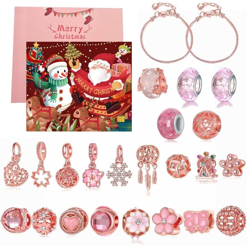 Geschenk für Mädchen 5-14 Jahre alt Adventskalender 2024 Kinderschmuck für Mädchen Spielzeug für Mädchen Weihnachtsgeschenke Geburtstagsgeschenke