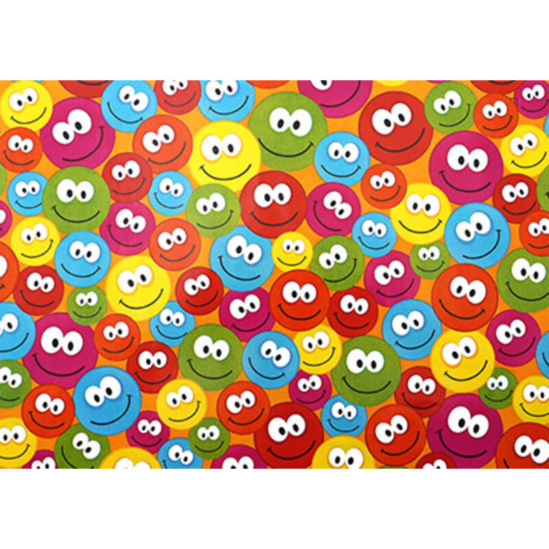 Geschenkpapier bunte Smileys 2 m