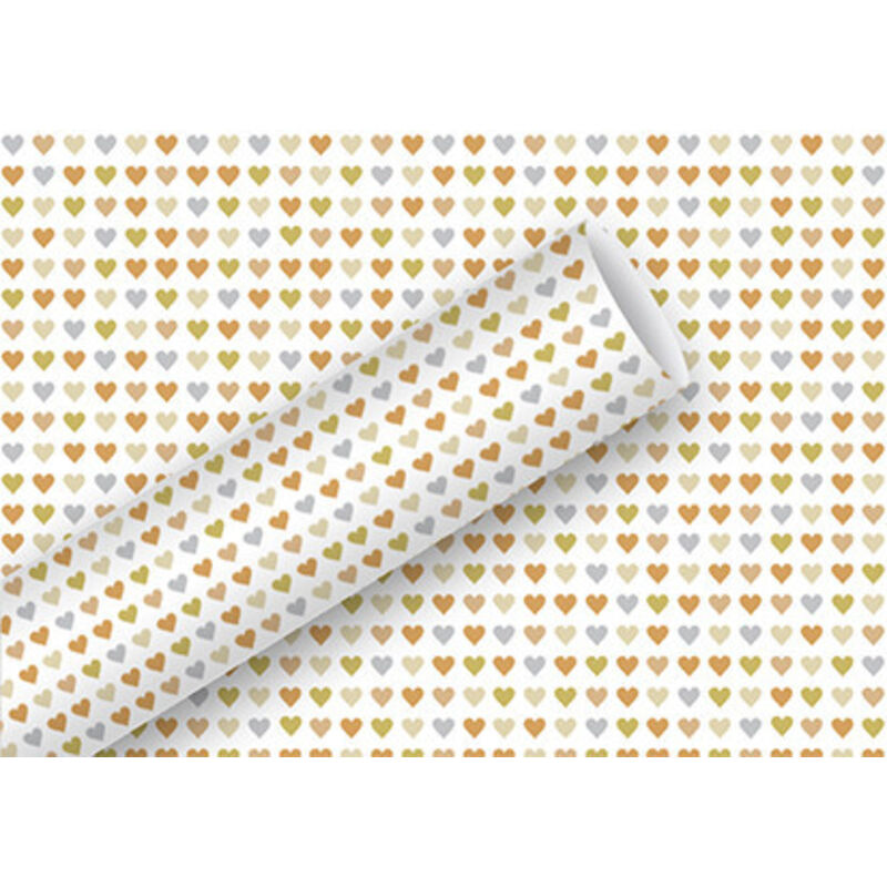 Geschenkpapier kleine bunte Herzen 1,5 m