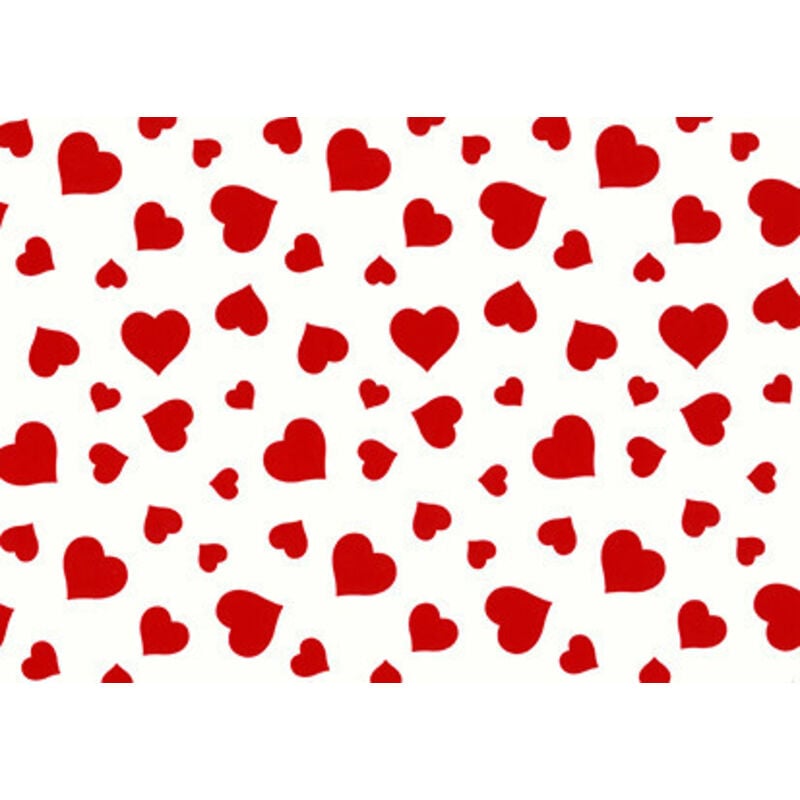 Geschenkpapier lovely rote Herzen 2 m