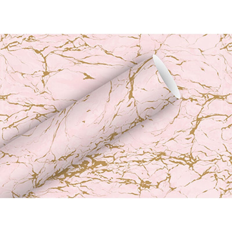 Geschenkpapier Marmor rosa 2 m