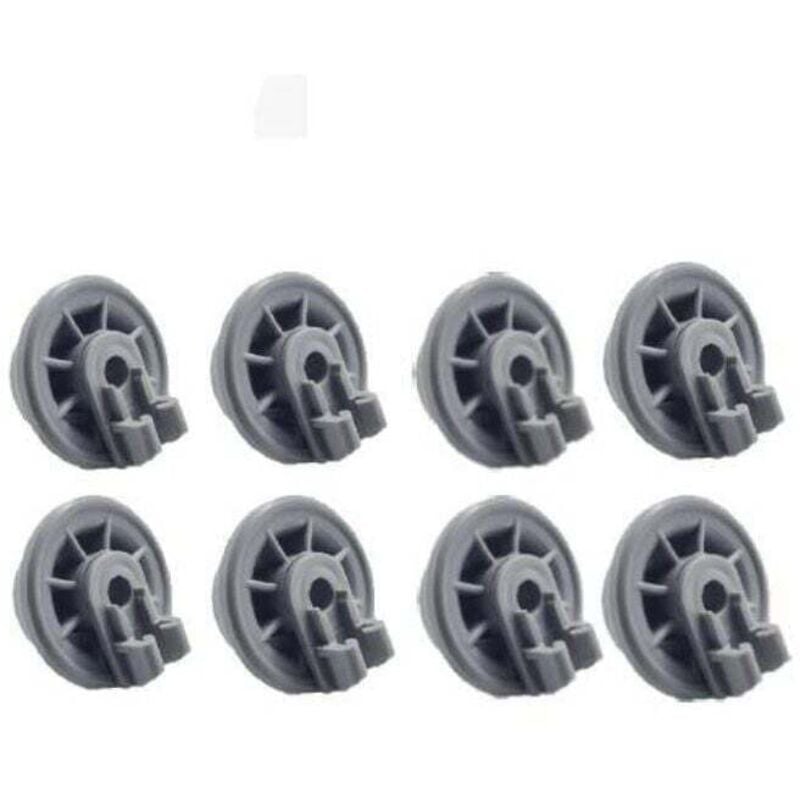 Geschirrspüler-Rollen kompatibel mit Bosch. Komplettes Set mit 8 Geschirrspüler-Schubladen mit Rollen an der Unterseite, kompatibel mit Siemens,