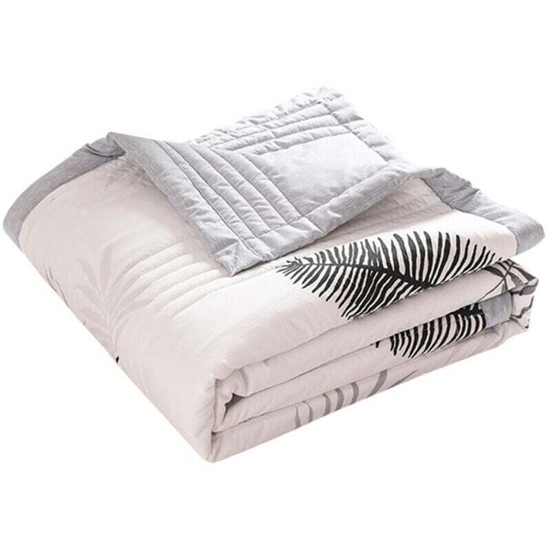 Gesteppte Tagesdecke, weicher Mikrofaserbezug, wendbare Tagesdecke, moderner Druck (150 x 200 cm, Bettlaken)