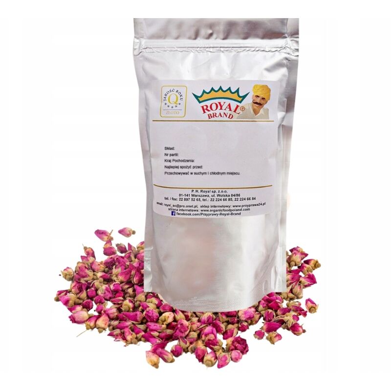 Getrocknete Rosenknospen, essbare rosa Blüten, 20 g, getrocknete Rosenknospen, rosa