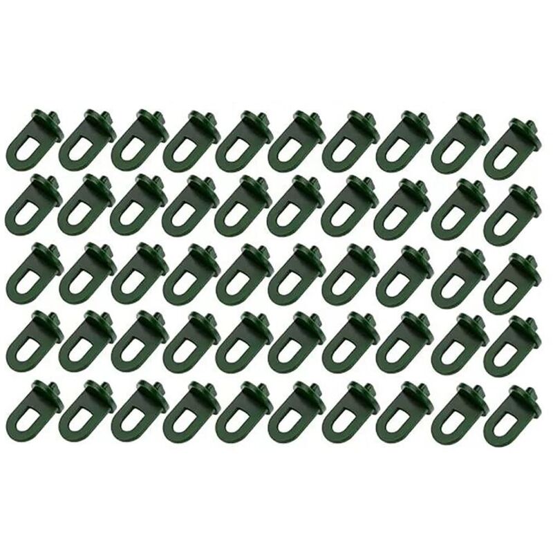 Gewächshaus-Drehklemme, 100-teiliges Gewächshaus-Drehklemmen-Set, Kunststoff-Drehklemme, grüne Befestigungs-Verlängerungs-Eckklemme für
