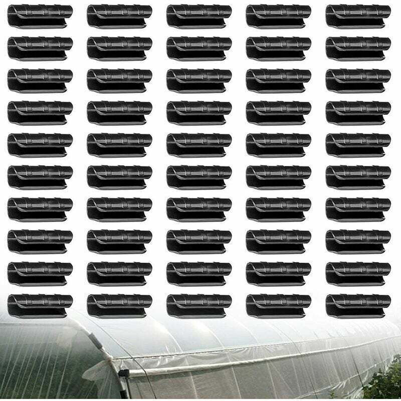 Gewächshaus-Rohrfolienklammern, Klammern, Gartengebäude, Pflanzen-Kunststofffolie, Netzrohr, festes Verbindungsstück, Zubehör, Gewächshaus-Werkzeuge