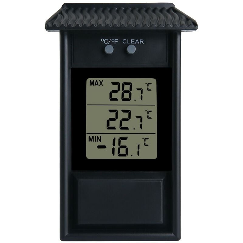 Gewächshaus-Thermometer, wasserdicht, digitaler Min.-Gewächshaus-Thermometer-Monitor, 0,1 °c Auflösung, -20 bis 50 °c Temperaturbereich,