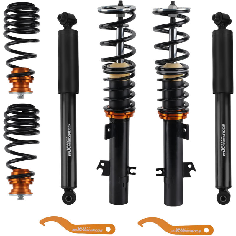 Gewindefahrwerk Set for Peugeot 207 06-14 51mm Federbein Höhenverstellbar 0-25mm