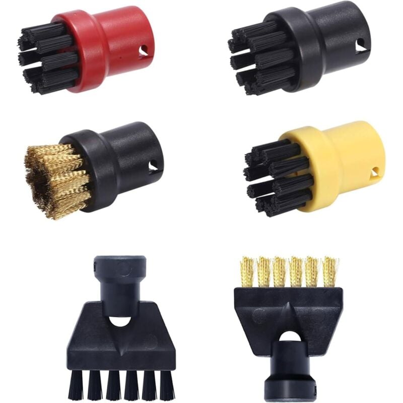 Gilt für das Kärcher Easyfix SC1 SC2 SC3 SC4 SC5 Dampfreiniger-Zubehörset (6 Zubehörteile enthalten), bestehend aus Dampfreiniger-Zubehörbürsten und