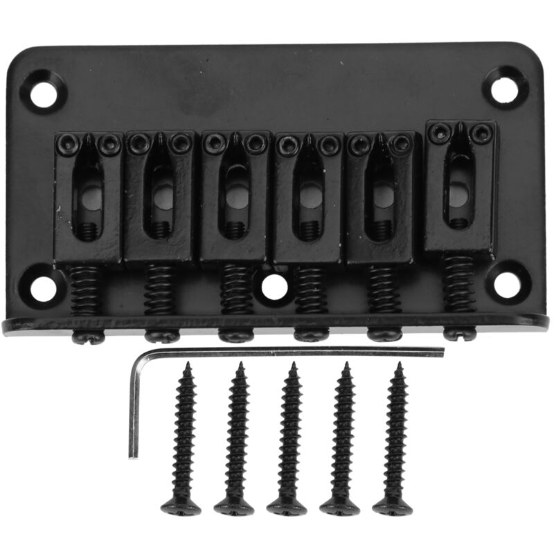 Gitarrensteg für Kinder, Zubehör für Musikinstrumente, robuste Standard-Metallkonstruktion, 78 mm, Schwarz