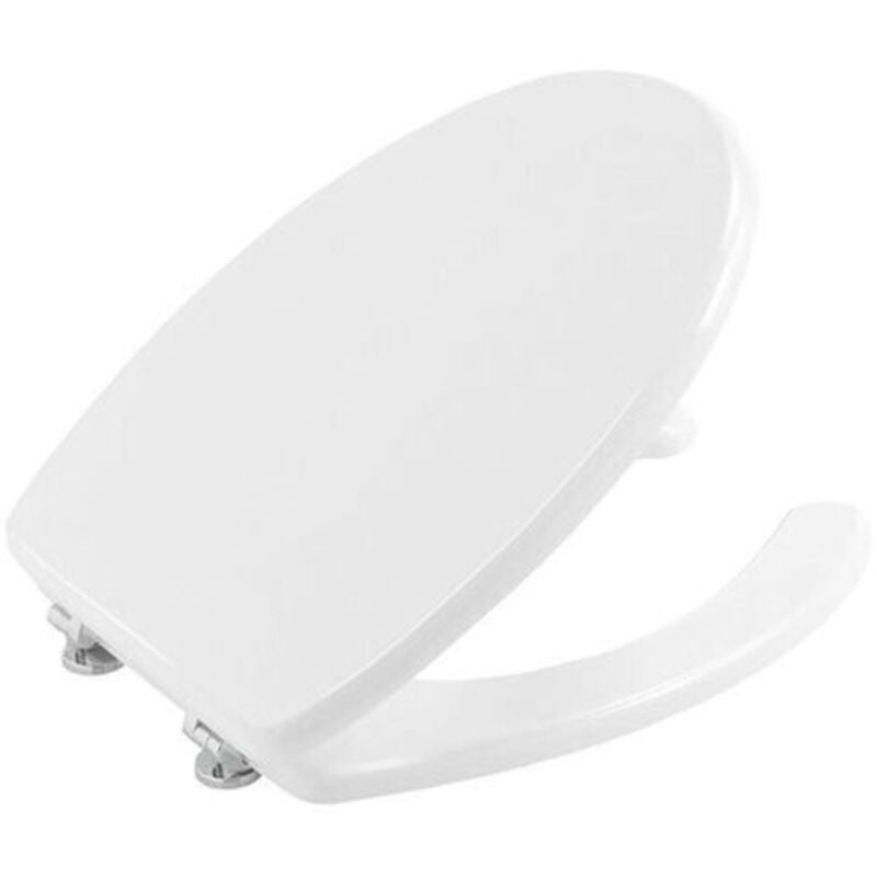 Abitare - Glänzend weißer Toilettensitzbezug für behinderte Menschen - Presto Italia