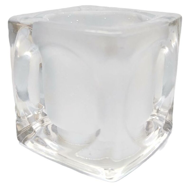 CUBO Glasschirm 7x7cm Öffnung 3cm matt