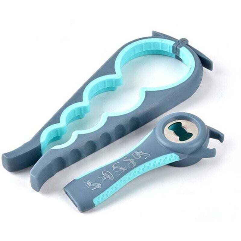 Glas- und Flaschenöffner, Multifunktions-Dosenöffner, Deckelzange, Komplettset für Menschen mit eingeschränkter Handfunktion, XU, Menschen mit