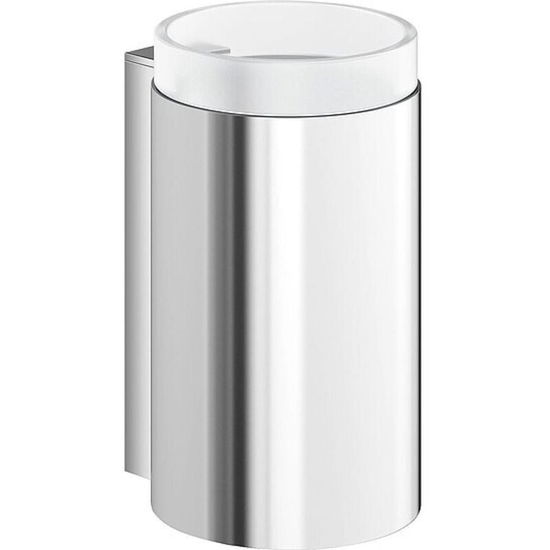 Glasbecher mit Halter Hewi System 900, chrom - 900.04.00040