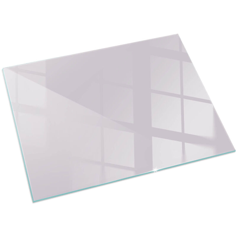 Glasplatte für Kaminofen Sicherheitsglas Schutzplatte Glasbodenplatte für Kamin Hitzeschutz für Kamin Funken Elegant Farbe Hellviolett 60x40 cm