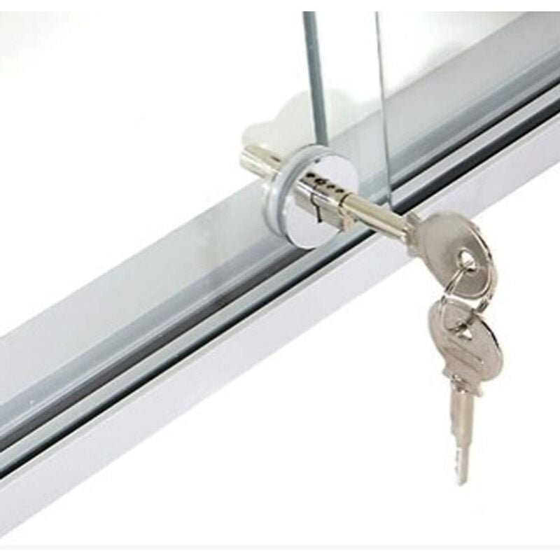ZVD - Glass door lock. Sliding door lock. Round glass lock. Movable door lock Jewelry cabinet lock Glass lock