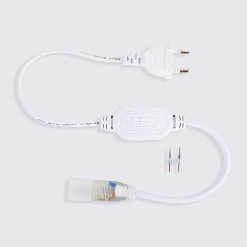 Ledkia - Gleichrichterkabel Neon led 7,5 W/m Einfarbig 220V ac 60 LED/m Halbrund 180º IP67 nach Mass Schnitt alle 100 cm Weiß