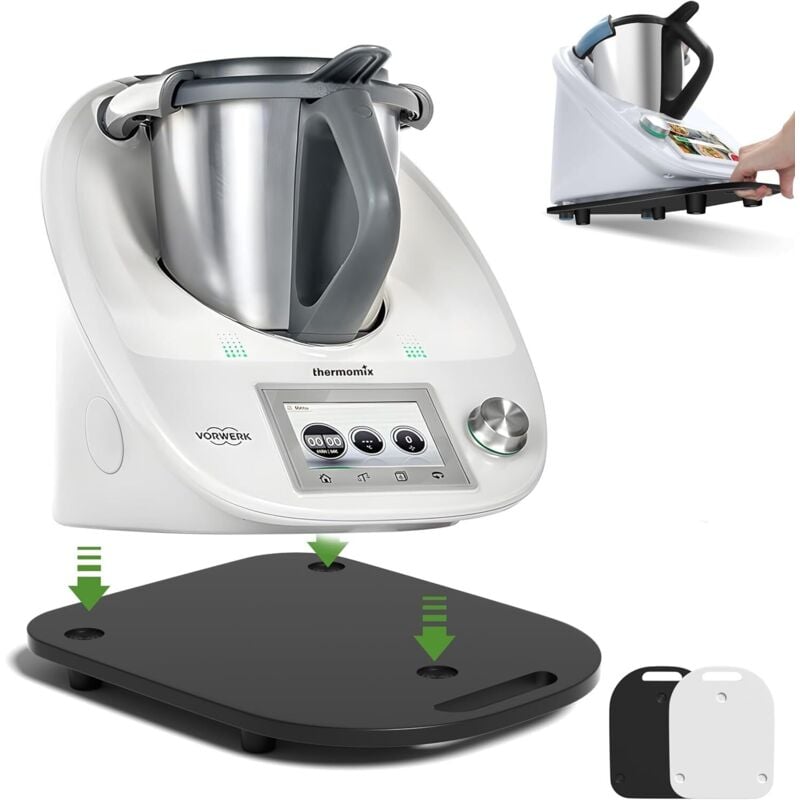 Gleitbrett aus mattiertem Acryl für Thermomix TM6 TM5: Schieber für leichtes Verschieben, Zubehör für Thermomix Küchenmaschine, schnelle Bewegung