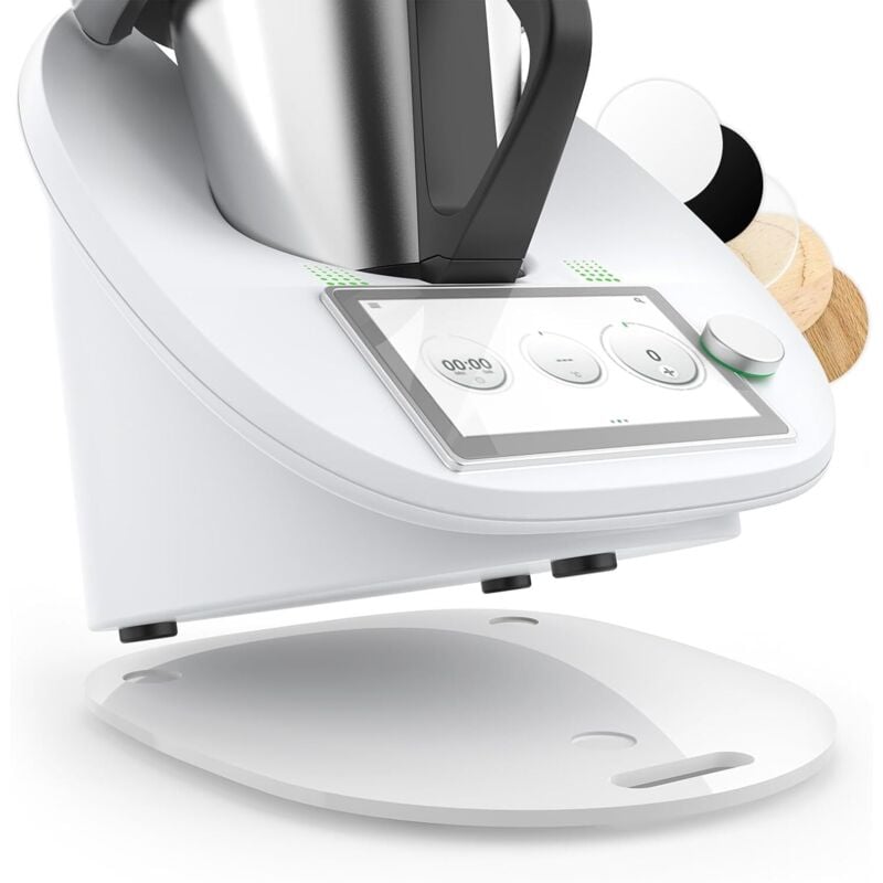 Sliding Board for Thermomix TM6 TM5, Sliding Board for Thermomix in Acrylic, Stable and Easy to Move, Accessory for Thermomix, White