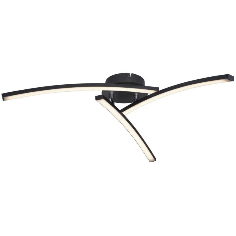 Lighting cct led Deckenleuchte Tansy i ø 60 cm, schwarz Deckenleuchte - Globo