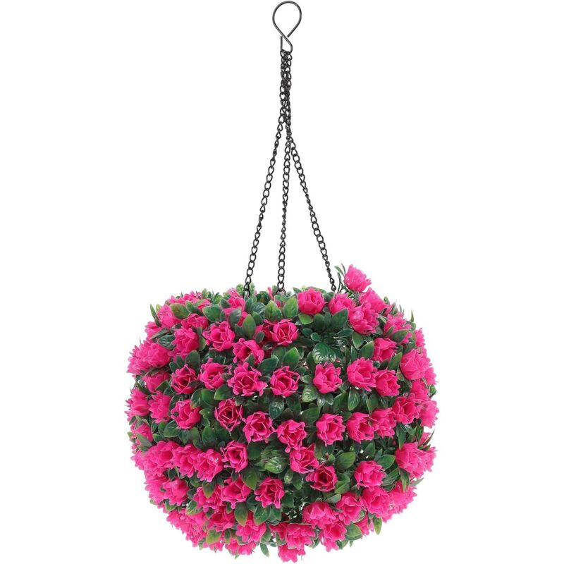 Globus-Gras-Lichterkugel, Blumen-Kugeln, runde Kugeln, Topiary-Kugeln, beleuchtete Blumen, künstliche Blumen, künstliche Pflanzen, hängende Pflanzen,
