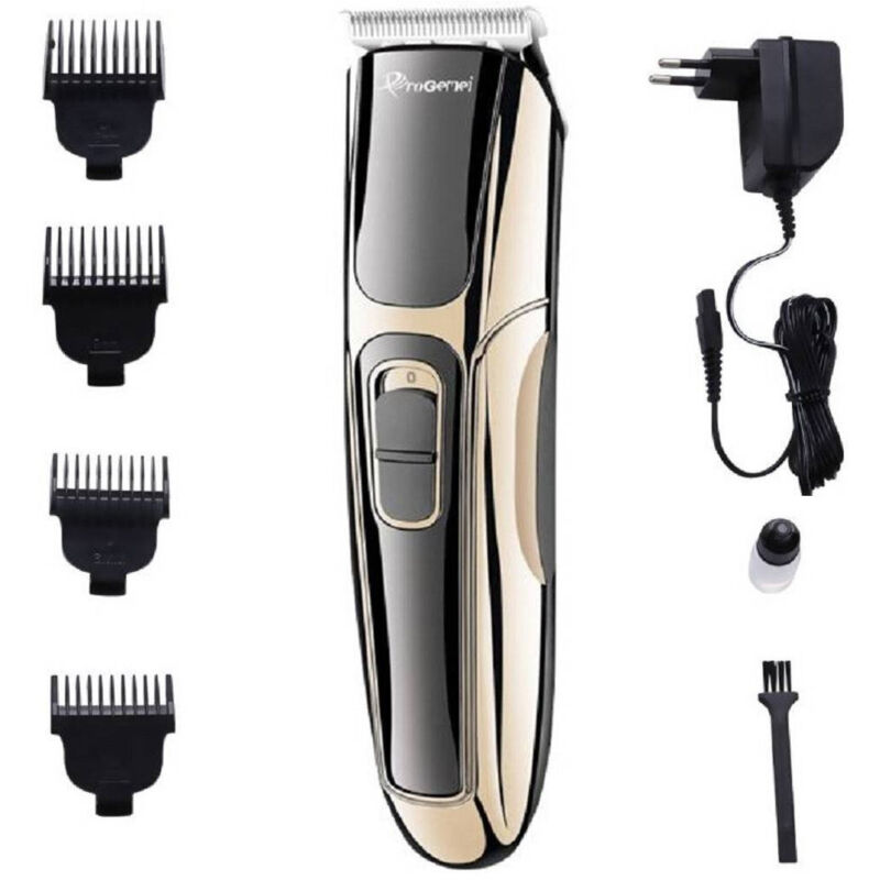 Trade Shop - geemy GM6069 Akku-Haarschneider, wiederaufladbar, professioneller Haarschneider -
