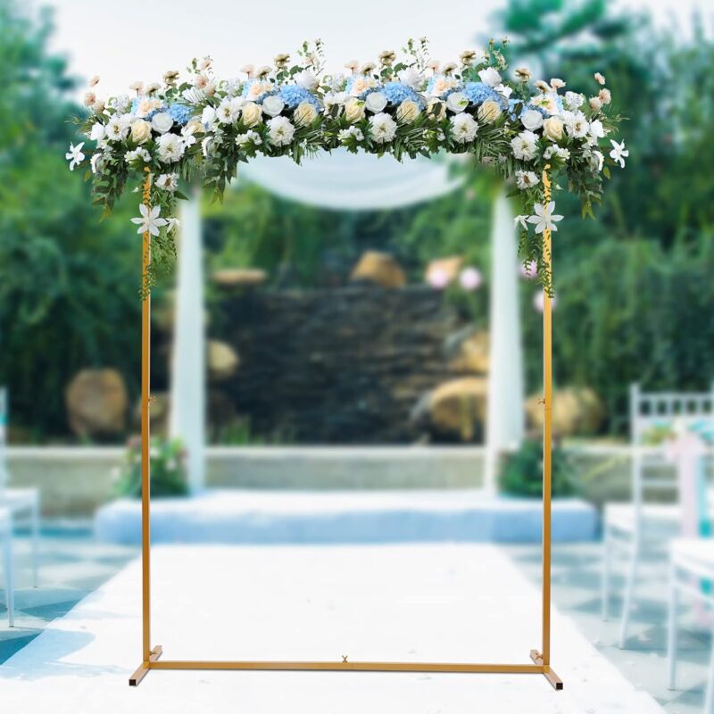 2 x 1,5 m, Hochzeit Bogen Unterstützung, Metall, rechteckige Hochzeit Bögen für Hochzeit, Geburtstag, Hochzeitstag