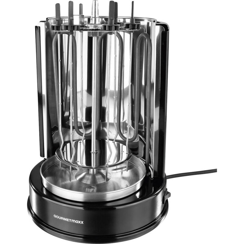 GourmetMaxx 05914 Stand Dönergrill mit Grillspieß Schwarz, Edelstahl